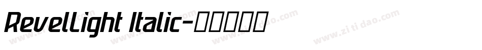 RevelLight Italic字体转换